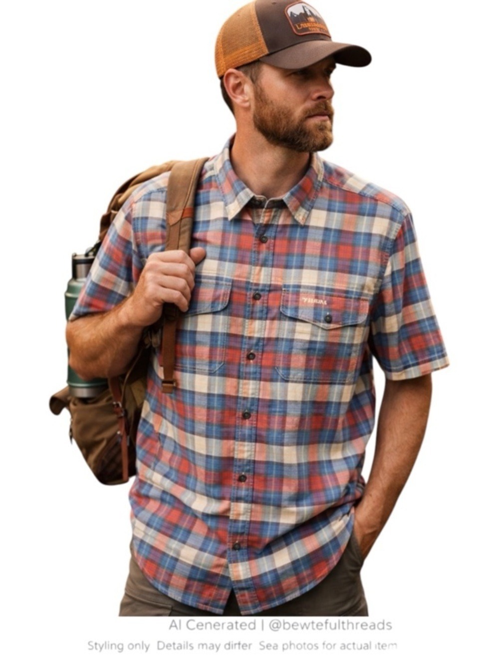 Filson Plaid Vented Hiking Shirt Workwear Outdoor Fishing S/M